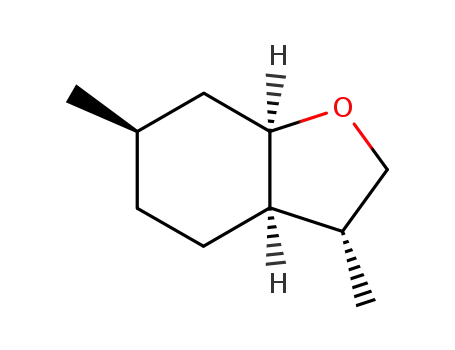 Molecular Structure of 13834-09-8 ((3R,3aR,6R,7aR)-3,6-Dimethyl-octahydro-benzofuran)