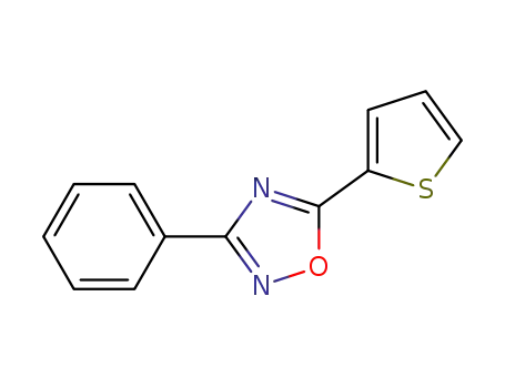 Molecular Structure of 330459-31-9 (3-phenyl-5-(thiophen-2-yl)-1 ,2,4-oxadiazole)