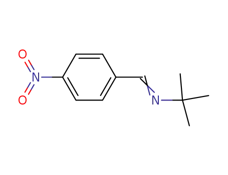 Molecular Structure of 718-36-5 (P-NITROBENZYLIDENE TERT-BUTYLAMINE)
