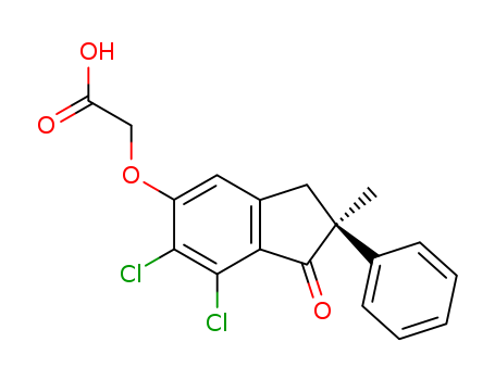 (S)-[(6,7-DICHLORO-2,3-DIHYDRO-2-METHYL-1-OXO-2-PHENYL-1H-INDEN-5-YL)OXY]ACETIC ACID