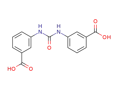 Molecular Structure of 16307-94-1 (3,3'-ureylene-di-benzoic acid)