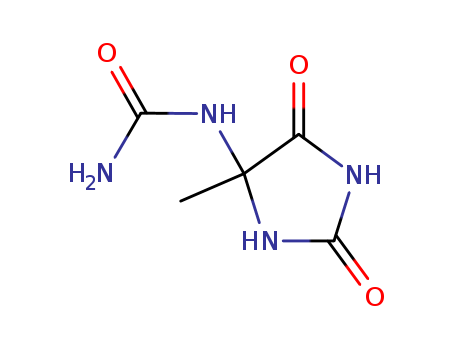Urea,N-(4-methyl-2,5-dioxo-4-imidazolidinyl)- cas  10045-73-5