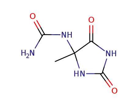 Molecular Structure of 10045-73-5 (1-(4-methyl-2,5-dioxoimidazolidin-4-yl)urea)