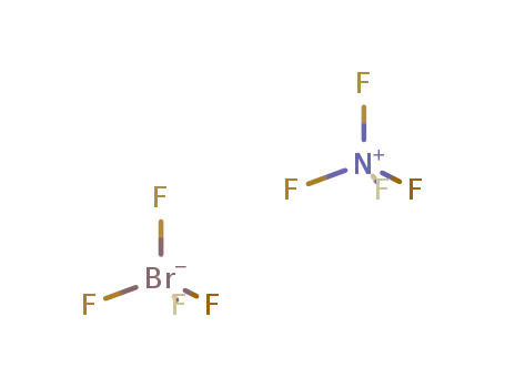 NF<sub>4</sub><sup>(1+)</sup>*BrF<sub>4</sub><sup>(1-)</sup> = NF<sub>4</sub>BrF<sub>4</sub>