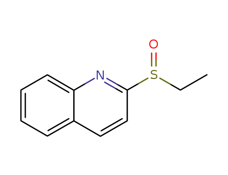 Molecular Structure of 113493-46-2 (2-quinolyl ethyl sulfoxide)