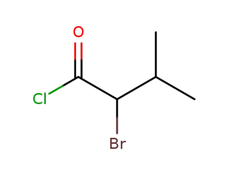 Molecular Structure of 52574-82-0 (alpha-Bromoisovalerylchloride)