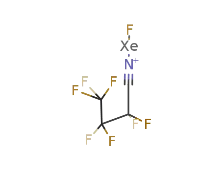 Molecular Structure of 112144-32-8 (n-C<sub>3</sub>F<sub>7</sub>CNXeF cation)