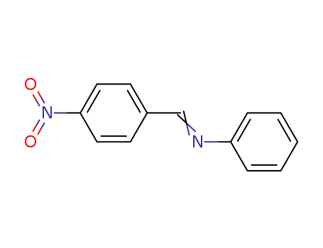 Molecular Structure of 785-80-8 ((p-Nitrobenzylidene)aniline)