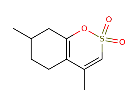Molecular Structure of 63549-11-1 (5,6,7,8-Tetrahydro-4,7-dimethyl-1,2-benzoxathiin 2,2-dioxide)