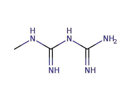 Molecular Structure of 1609-00-3 (1-METHYLBIGUANIDE SULPHATE)