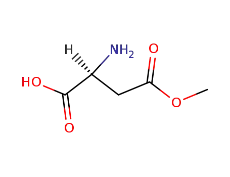 Molecular Structure of 2177-62-0 (L-Aspartic acid,4-methyl ester)