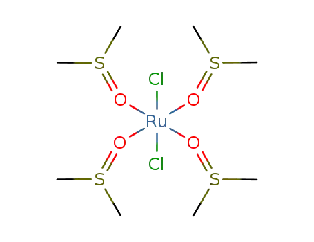 Molecular Structure of 59091-96-2 (methylsulfinylmethane; ruthenium(+2) cation; dichloride)