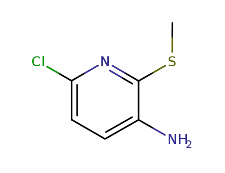 Molecular Structure of 98198-73-3 (6-chloro-2-(methylthio)pyridin-3-amine)