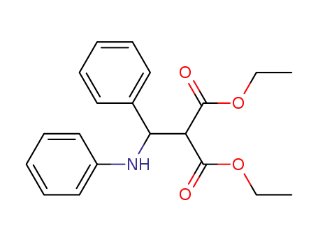 Molecular Structure of 58929-06-9 (diethyl 2-[anilino(phenyl)methyl]malonate)