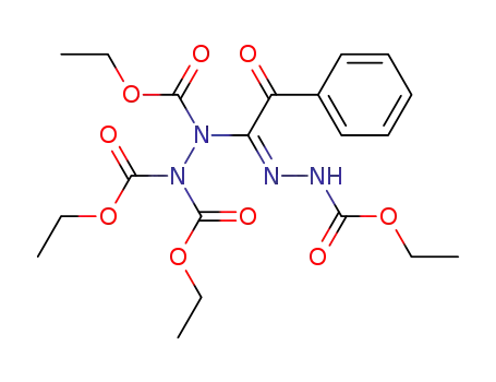 triethyl 2-[(1E)-N-(ethoxycarbonyl)-2-oxo-2-phenylethanehydrazonoyl]hydrazine-1,1,2-tricarboxylate
