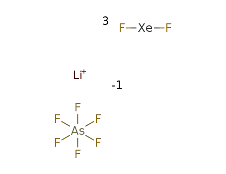 [Li(xenon difluoride)<sub>3</sub>]AsF<sub>6</sub>