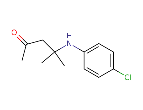 Molecular Structure of 88187-87-5 (2-Pentanone, 4-[(4-chlorophenyl)amino]-4-methyl-)