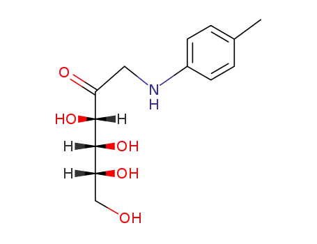 Molecular Structure of 5469-72-7 (3,4,5,6-tetrahydroxy-1-[(4-methylphenyl)amino]hexan-2-one)