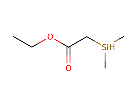 Molecular Structure of 129505-18-6 (Acetic acid, (dimethylsilyl)-, ethyl ester)
