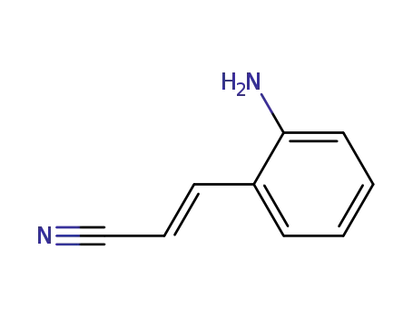 Molecular Structure of 58106-57-3 (2-Propenenitrile, 3-(2-aminophenyl)-, (2E)-)