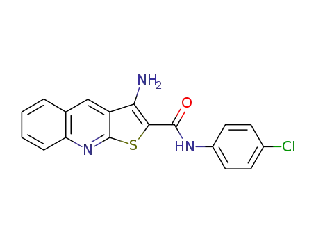 3-Amino-thieno[2,3-b]quinoline-2-carboxylic acid (4-chloro-phenyl)-amide