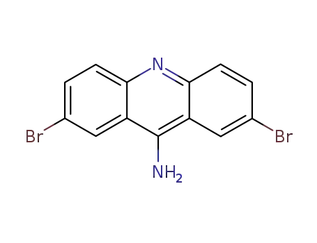 Molecular Structure of 157996-60-6 (9-amino-2,7-dibromoacridine)