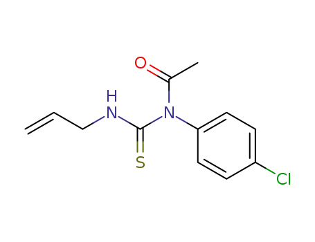 Molecular Structure of 860574-47-6 (<i>N</i>-acetyl-<i>N</i>'-allyl-<i>N</i>-(4-chloro-phenyl)-thiourea)