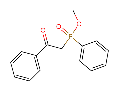 Molecular Structure of 51104-33-7 (Phosphinic acid, (2-oxo-2-phenylethyl)phenyl-, methyl ester)