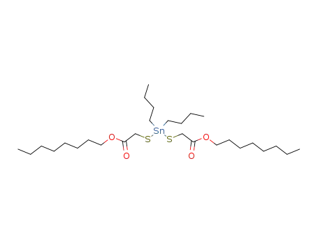 Molecular Structure of 2781-09-1 (octyl 4,4-dibutyl-7-oxo-8-oxa-3,5-dithia-4-stannahexadecanoate)