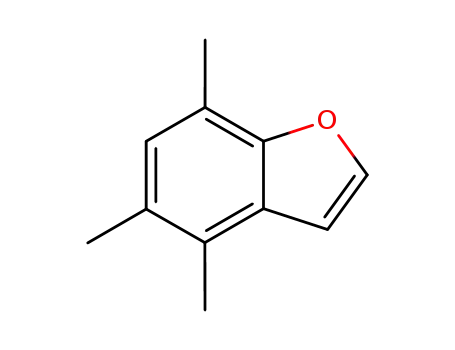 Molecular Structure of 1027417-43-1 (4,5,7-trimethyl-benzofuran)