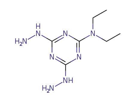 Molecular Structure of 6476-81-9 (2-Dimethylamino-4,6-dihydrazino-sym-triazine)