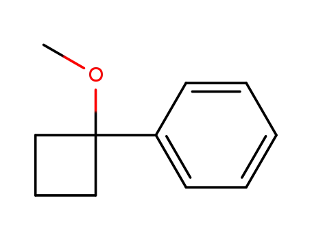 Molecular Structure of 1007-70-1 ((1-methoxycyclobutyl)benzene)