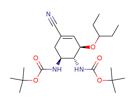 (3R,4R,5S)-4,5-bis(tert-butoxycarbonylamino)-1-cyano-3-(1-ethylpropoxy)cyclohexene