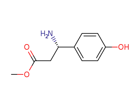 Molecular Structure of 177966-65-3 (METHYL (3S)-3-AMINO-3-(4-HYDROXYPHENYL)PROPANOATE)