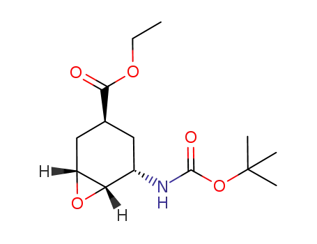 Molecular Structure of 1287204-68-5 ((1R,3S,5S,6S)-ethyl 5-(tert-butoxycarbonylamino)-7-oxabicyclo[4.1.0]heptane-3-carboxylate)