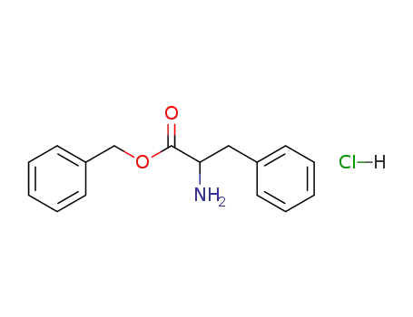 Molecular Structure of 58780-66-8 (Phenylalanine,phenylmethyl ester, hydrochloride (1:1))