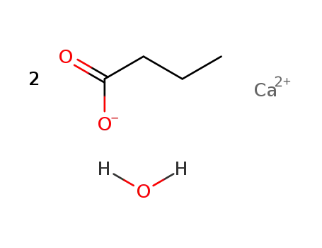 Molecular Structure of 99283-81-5 (Butanoic acid, calcium salt, monohydrate)