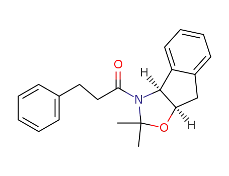 (3aS)-2,2-Dimethyl-3-(3-phenylpropanoyl)-3,3a,8,8aalpha-tetrahydro-2H-indeno[1,2-d]oxazole