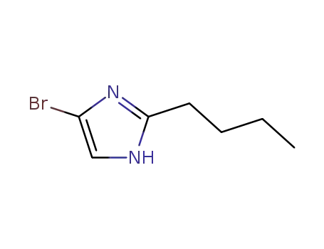 Molecular Structure of 145575-93-5 (4<sup>(5)</sup>-bromo-2-butyl-1H-imidazole)