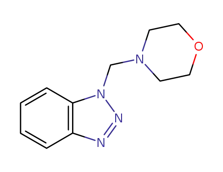Molecular Structure of 5472-71-9 ((4-MORPHOLINYLMETHYL)BENZOTRIAZOLE  97%&)