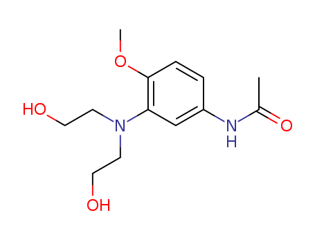 3-(N,N-Dihydroxyethyl)amino-4-methoxy acetanilide 24530-67-4