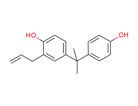 Molecular Structure of 109348-07-4 (2-allyl-4-(2-(4-hydroxyphenyl)propane-2-yl)phenol)