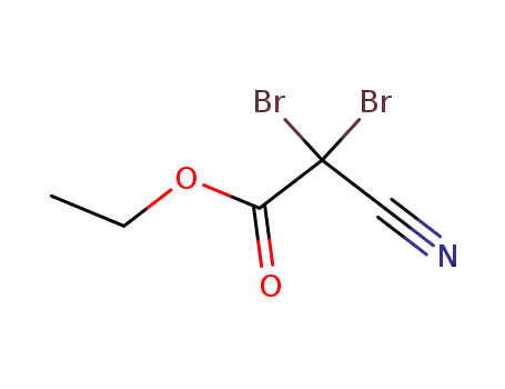 Molecular Structure of 13280-85-8 (Acetic acid, dibromocyano-, ethyl ester)