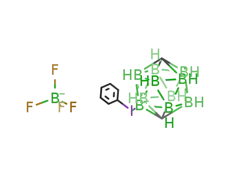 Molecular Structure of 88242-78-8 (phenyl(p-carboran-2-yl)iodonium tetrafluoroborate)