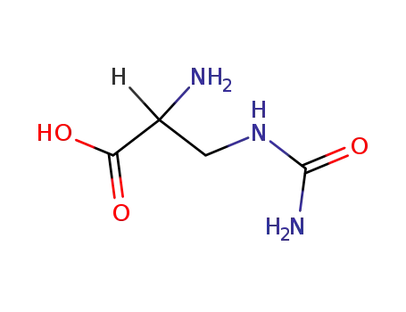 Molecular Structure of 585-23-9 (3-[(aminocarbonyl)amino]alanine)