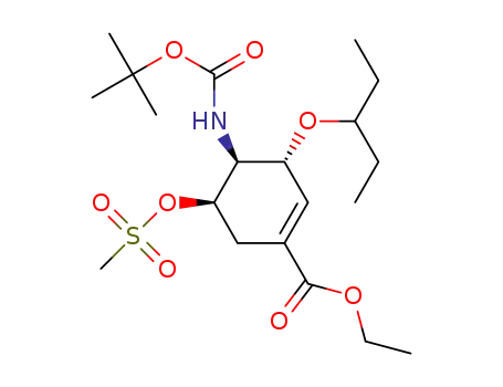 ethyl (3R,4S,5R)-4-(tert-butoxycarbonylamino)-3-(1-ethylpropoxy)-5-(methanesulfonyloxy)cyclohex-1-ene-1-carboxylate