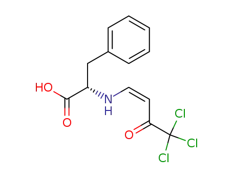 3-phenyl-2-[(Z)-4,4,4-trichloro-3-oxo-1-butenylamino]propanoic acid