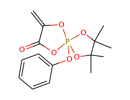 7,7,8,8-Tetramethyl-3-methylene-5-phenoxy-1,4,6,9-tetraoxa-5λ<sup>5</sup>-phospha-spiro[4.4]nonan-2-one