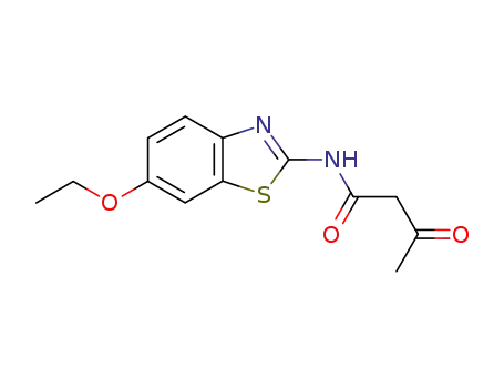 Molecular Structure of 4273-88-5 (2-ACETOACETAMIDO-6-ETHOXYBENZOTHIAZOLE)