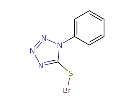 1-phenyl-5-tetrazolylsulfenyl bromide